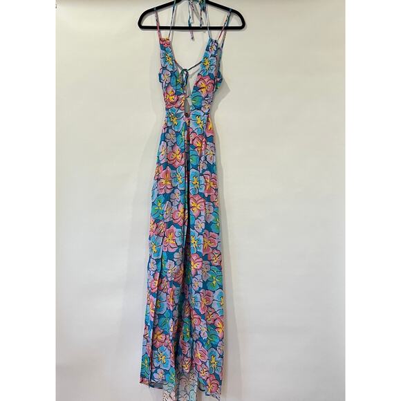 For Love & Lemons Yasmin Open-Back Floral Maxi Dress Size M - Picture 9 of 10